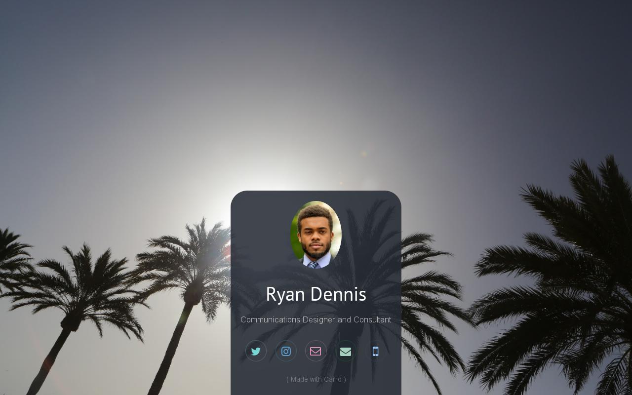 Carrd profile picture for @ryan
